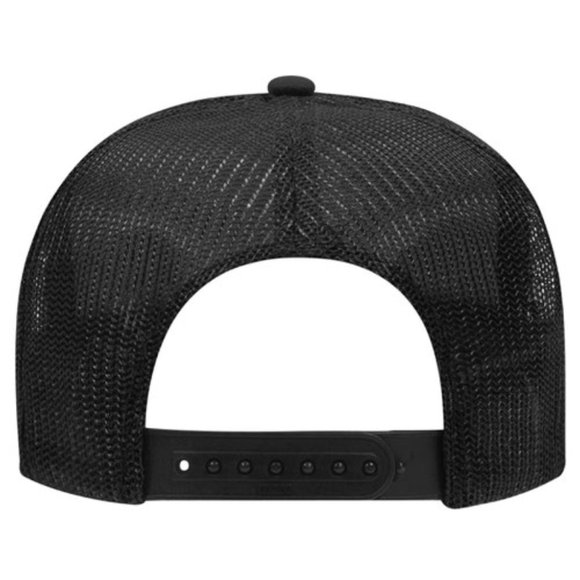 NEW Costco Foam Trucker Mesh Snapback Hat BLACK - Picture 2 of 3